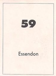 1990 Select AFL Stickers #59 Essendon Bombers Back